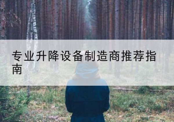 黄梅电动剪叉升降平台厂家-专业升降设备制造商推荐指南