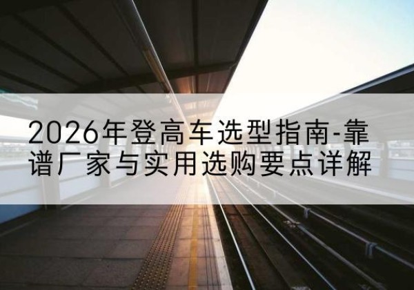 黄梅登高车厂家推荐-2026年登高车选型指南-靠谱厂家与实用选购要点详解